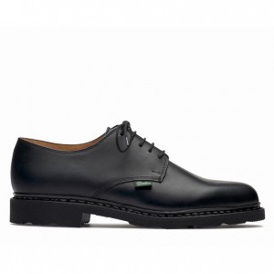 Men's Paraboot Arles Derby Shoes Black | XINS-43580