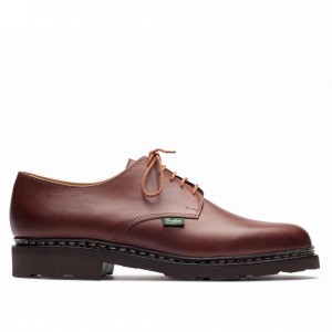 Men's Paraboot Arles Derby Shoes Brown | PEJD-45270