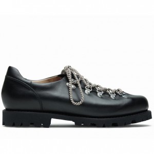 Men's Paraboot Clusaz Derby Shoes Black | QGRO-20978