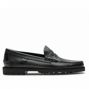 Men's Paraboot Coraux Loafers Black | MDJQ-68201