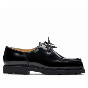 Men's Paraboot Michael Derby Shoes Black | ZYVT-79341