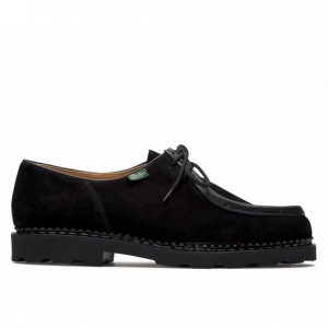 Men's Paraboot Michael Derby Shoes Black | VYWJ-39581