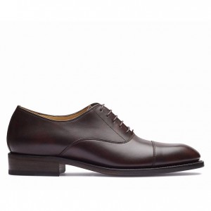 Men's Paraboot Montaigne Gy Oxfords Shoes Dark Brown | TAIN-86139