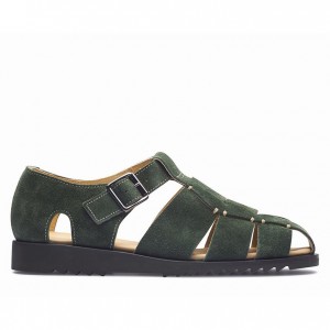 Men's Paraboot Pacific Sandals Green | SPKG-46270