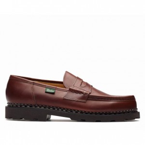 Men's Paraboot Reims Loafers Brown | WBJR-43896