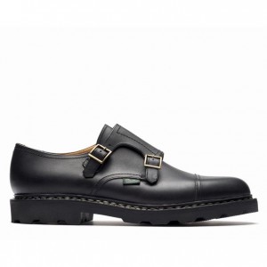 Men's Paraboot William Derby Shoes Black | FXDT-82651