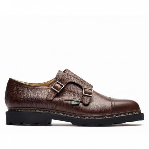 Men's Paraboot William Derby Shoes Dark Brown | KEWY-83290