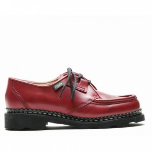 Women's Paraboot Beaubourg Derby Shoes Red | EDTR-70125