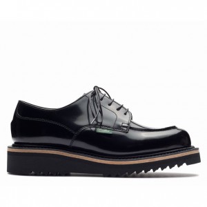 Women's Paraboot Chambord Derby Shoes Black | JMYC-85320