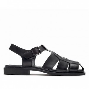 Women's Paraboot Iberis Sandals Black | KXNG-69531