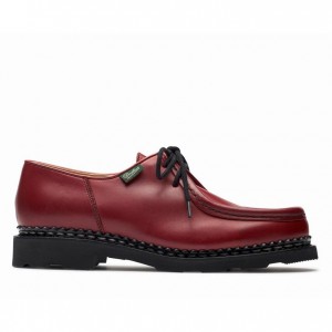 Women's Paraboot Michael Derby Shoes Red | KEBO-14875