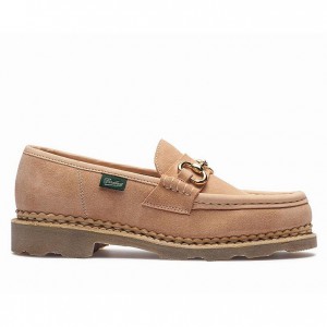 Women's Paraboot Orsayti Nd Loafers Khaki | METG-25840