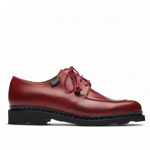 Women's Paraboot Veley Derby Shoes Red | GPRF-86192