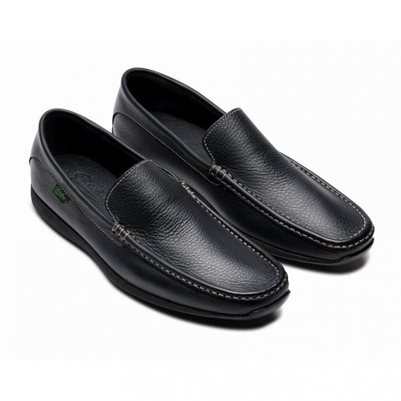 Men's Paraboot Anvers Loafers Black | YTNE-13298