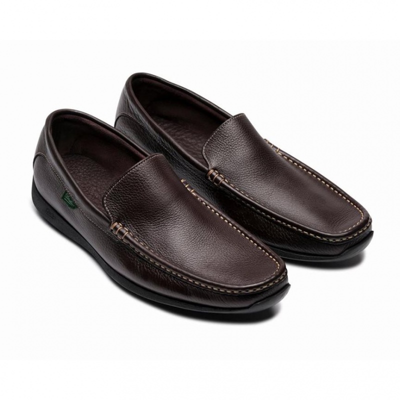 Men's Paraboot Anvers Loafers Dark Brown | YVEC-19287