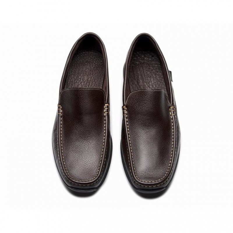 Men's Paraboot Anvers Loafers Dark Brown | YVEC-19287