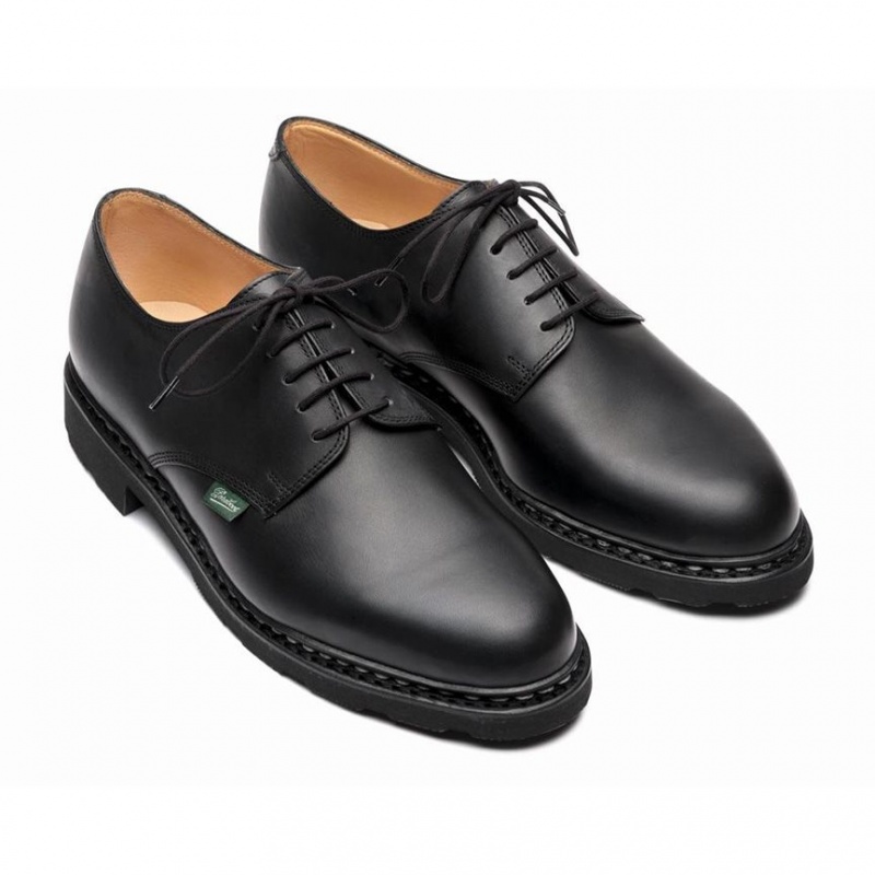 Men's Paraboot Arles Derby Shoes Black | XINS-43580