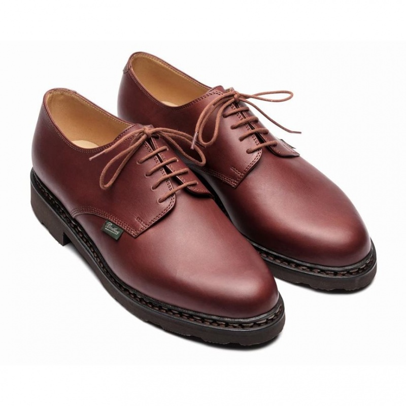 Men's Paraboot Arles Derby Shoes Brown | PEJD-45270