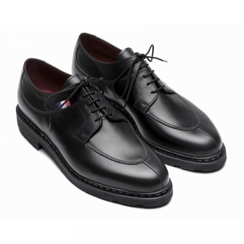 Men's Paraboot Avignon Bbr Derby Shoes Black | EJMS-50917