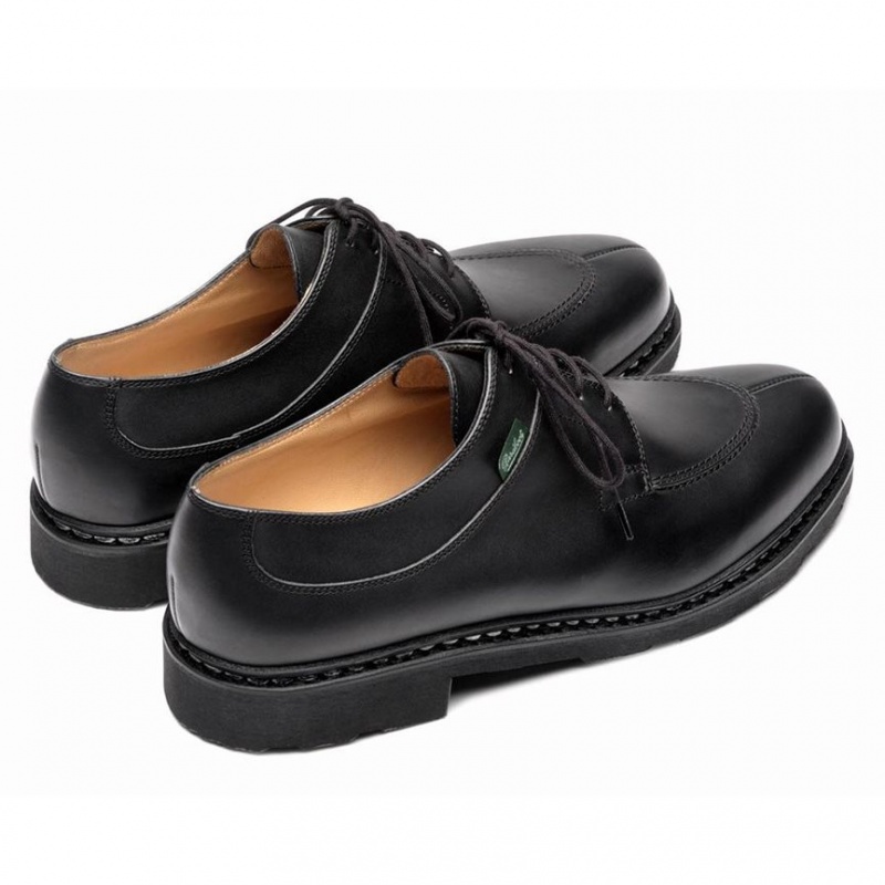 Men's Paraboot Avignon Derby Shoes Black | TUGA-29415