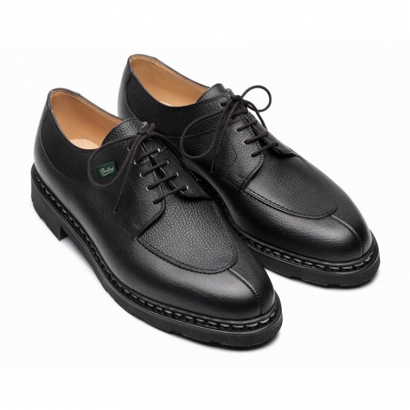 Men's Paraboot Avignon Derby Shoes Black | VLCB-38167