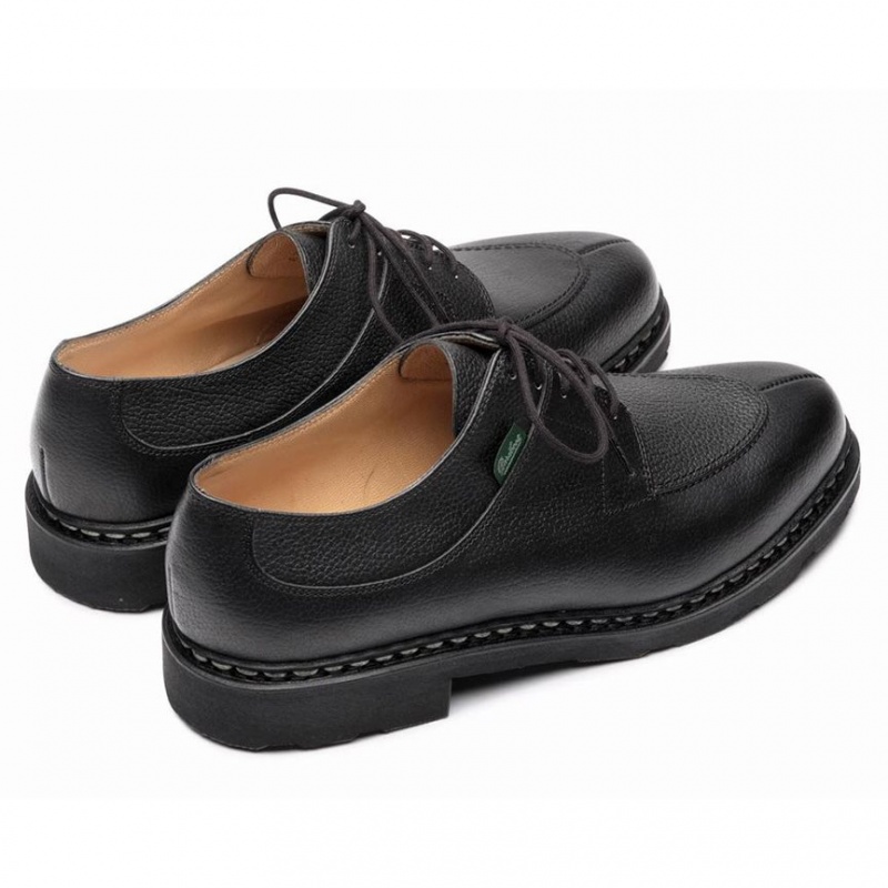 Men's Paraboot Avignon Derby Shoes Black | VLCB-38167