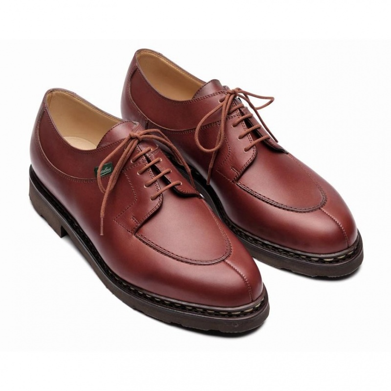 Men's Paraboot Avignon Derby Shoes Brown | AHQN-63780