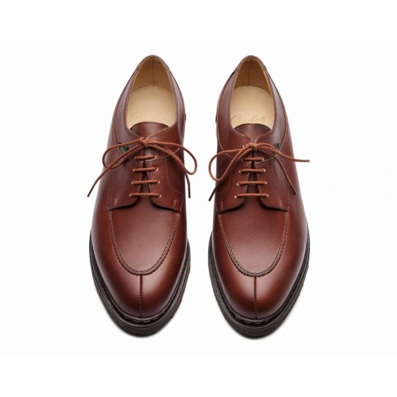 Men's Paraboot Avignon Derby Shoes Brown | AHQN-63780