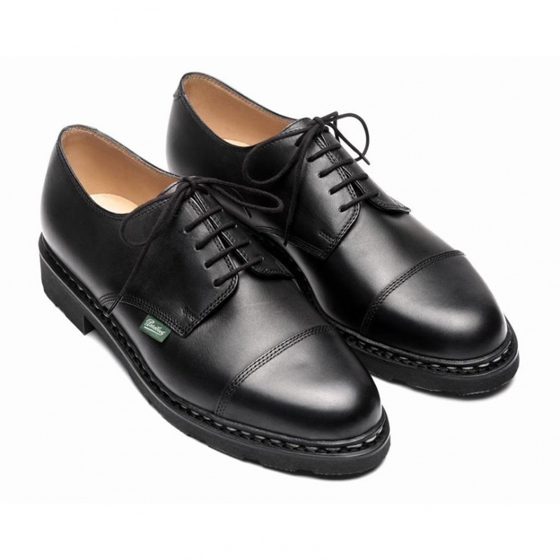 Men's Paraboot Azay Derby Shoes Black | NMCB-58791