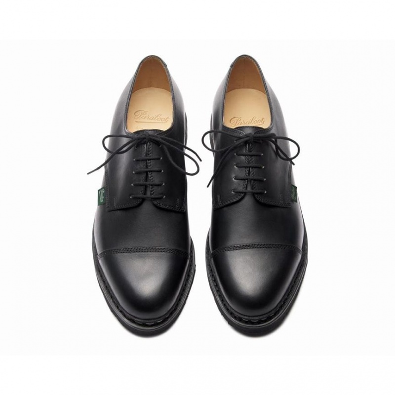 Men's Paraboot Azay Derby Shoes Black | NMCB-58791