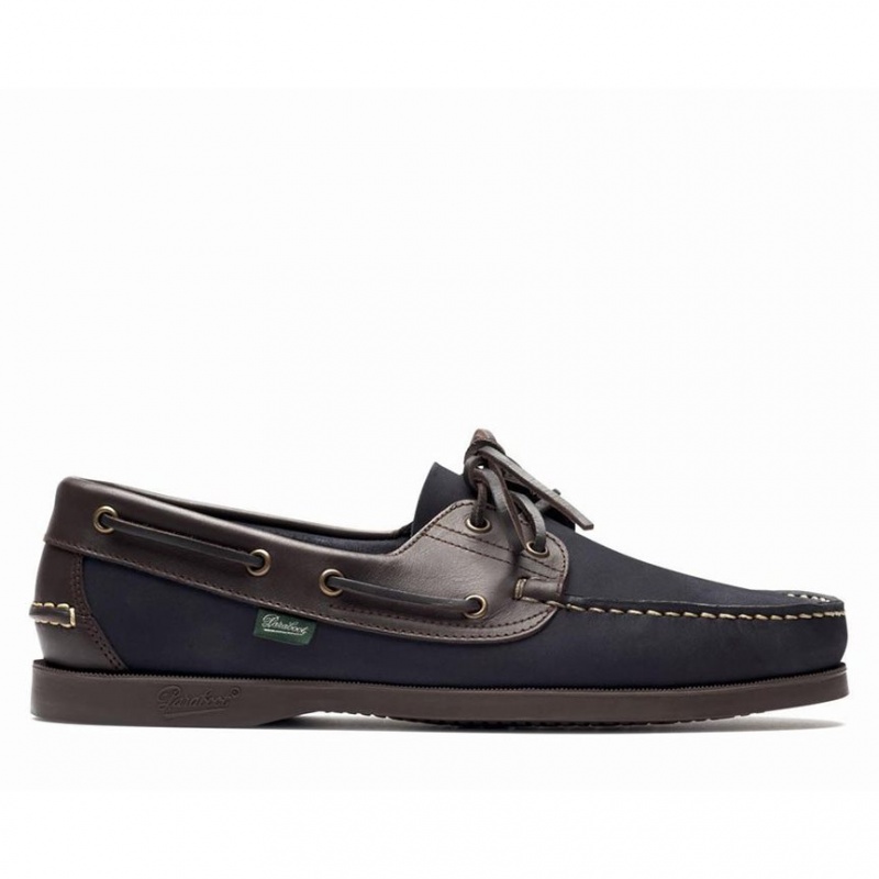 Men\'s Paraboot Barth Boat Shoes Navy | OZHF-31207