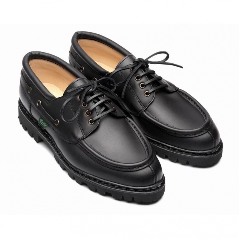 Men's Paraboot Chimey Derby Shoes Black | JCQS-63407