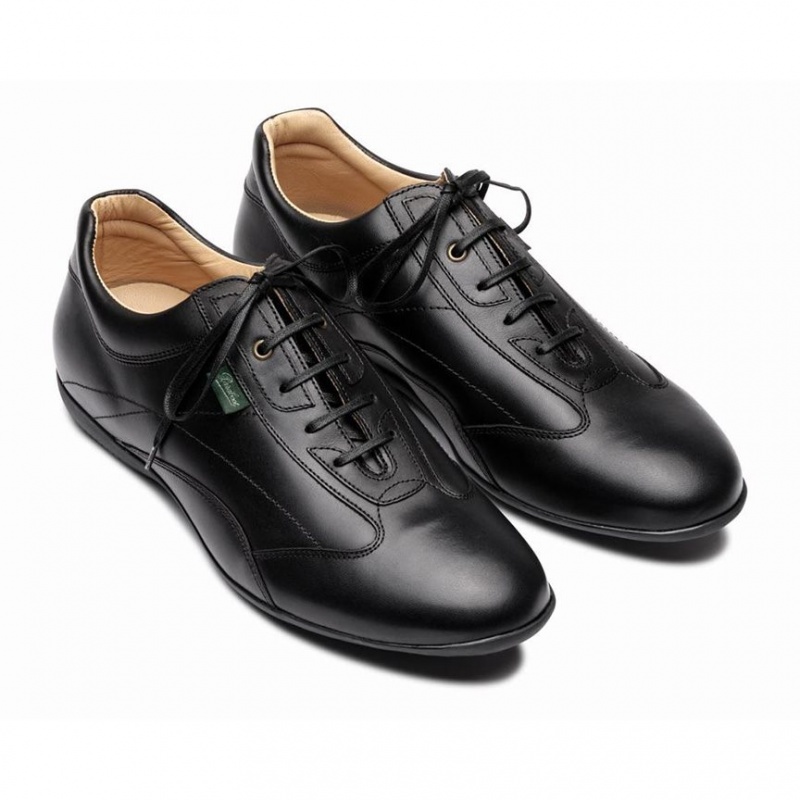 Men's Paraboot Estoril Sneakers Black | MLQN-03274