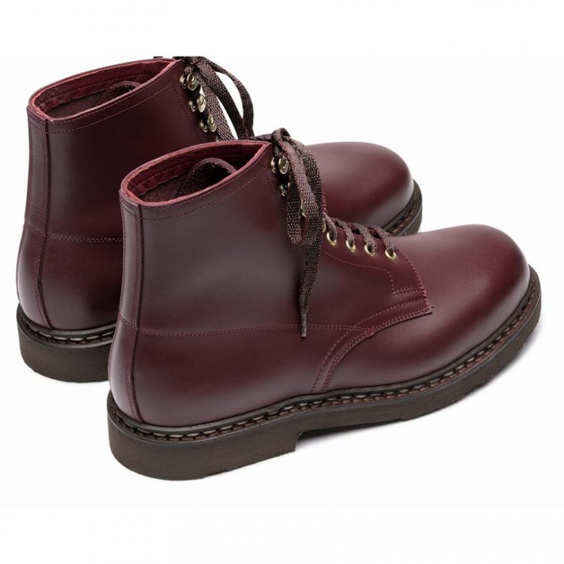 Men's Paraboot Imbattable Ankle Boots Red | SYFH-23590