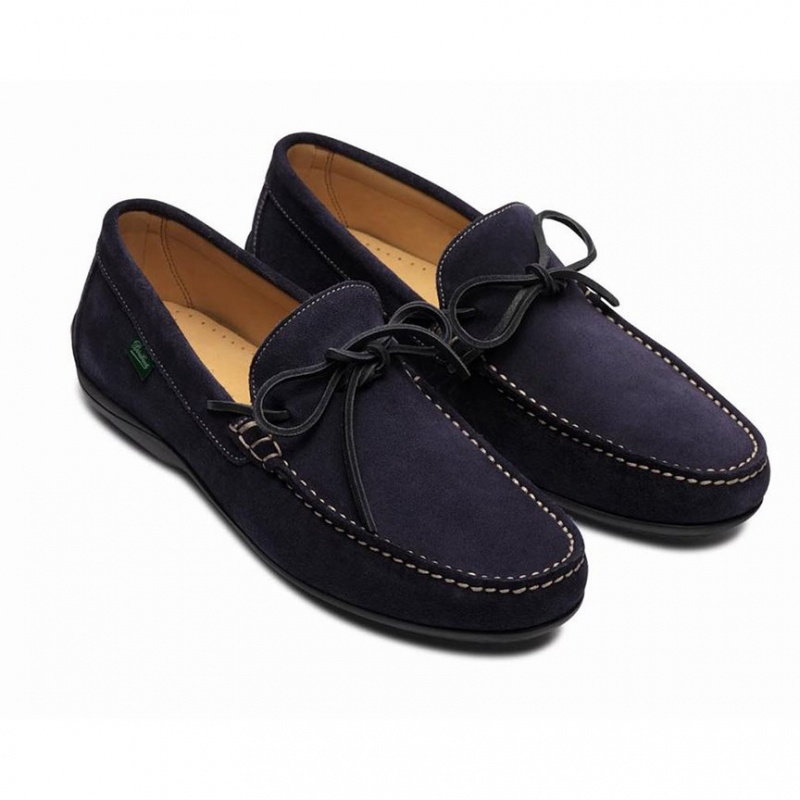 Men's Paraboot Indiana Loafers Blue | JARI-89237