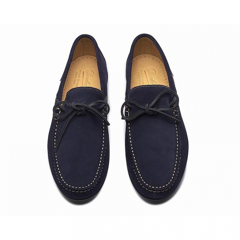 Men's Paraboot Indiana Loafers Blue | JARI-89237