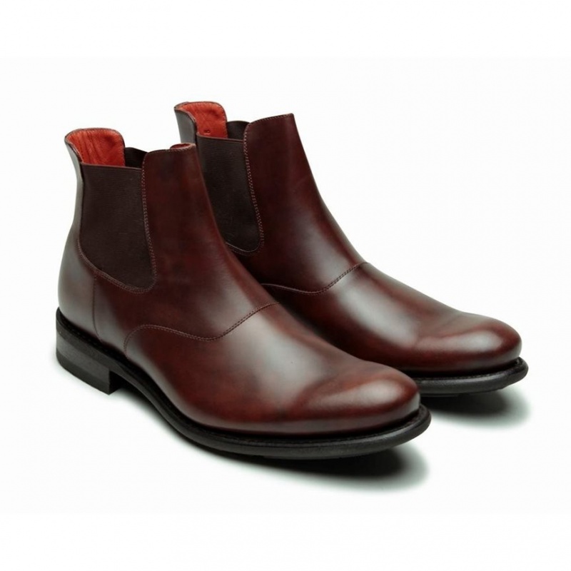 Men's Paraboot Loven Ankle Boots Dark Brown | JPEQ-79650