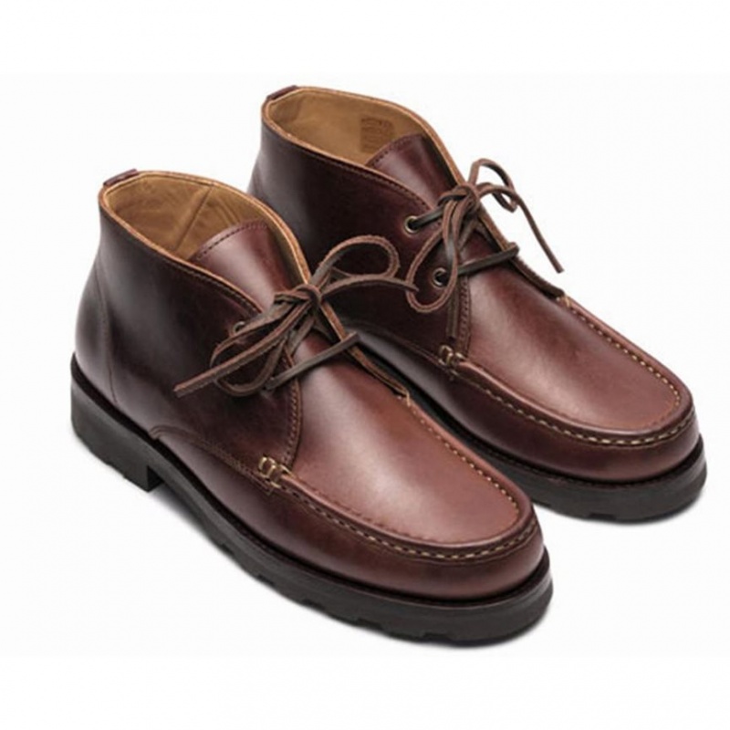 Men's Paraboot Maine Ankle Boots Brown | UVNQ-39045