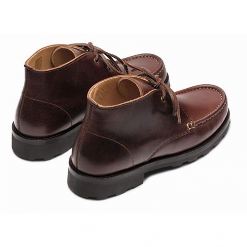 Men's Paraboot Maine Ankle Boots Brown | UVNQ-39045