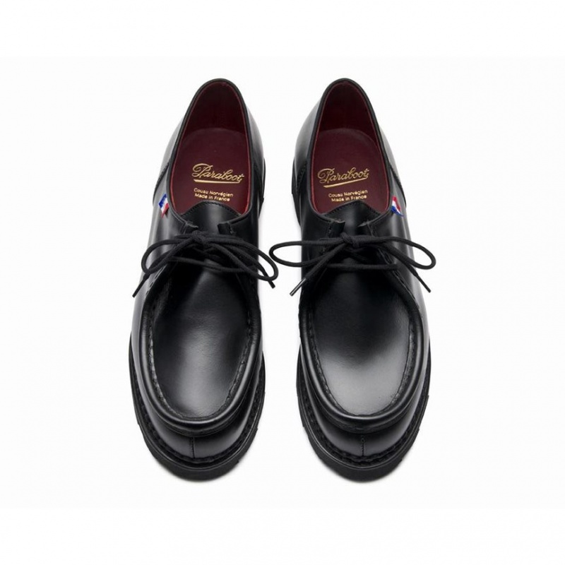 Men's Paraboot Michael Bbr Derby Shoes Black | WXKR-10924