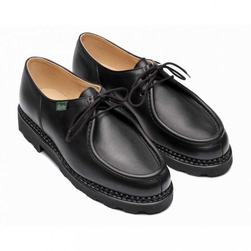 Men's Paraboot Michael Derby Shoes Black | CRIG-86432