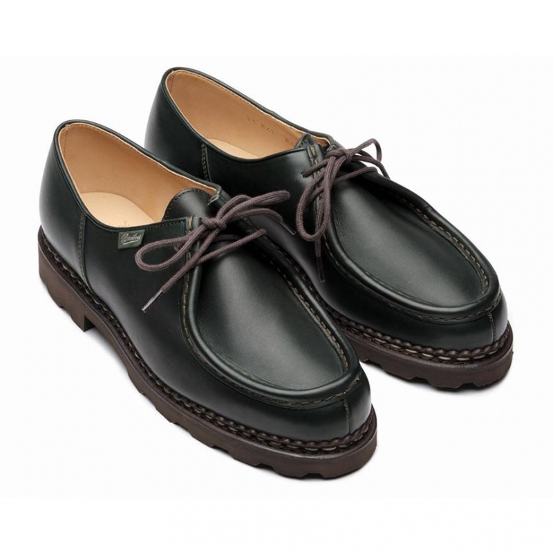 Men's Paraboot Michael Derby Shoes Black | ZLGP-39604