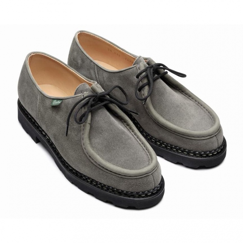 Men's Paraboot Michael Derby Shoes Grey | FJCG-90845