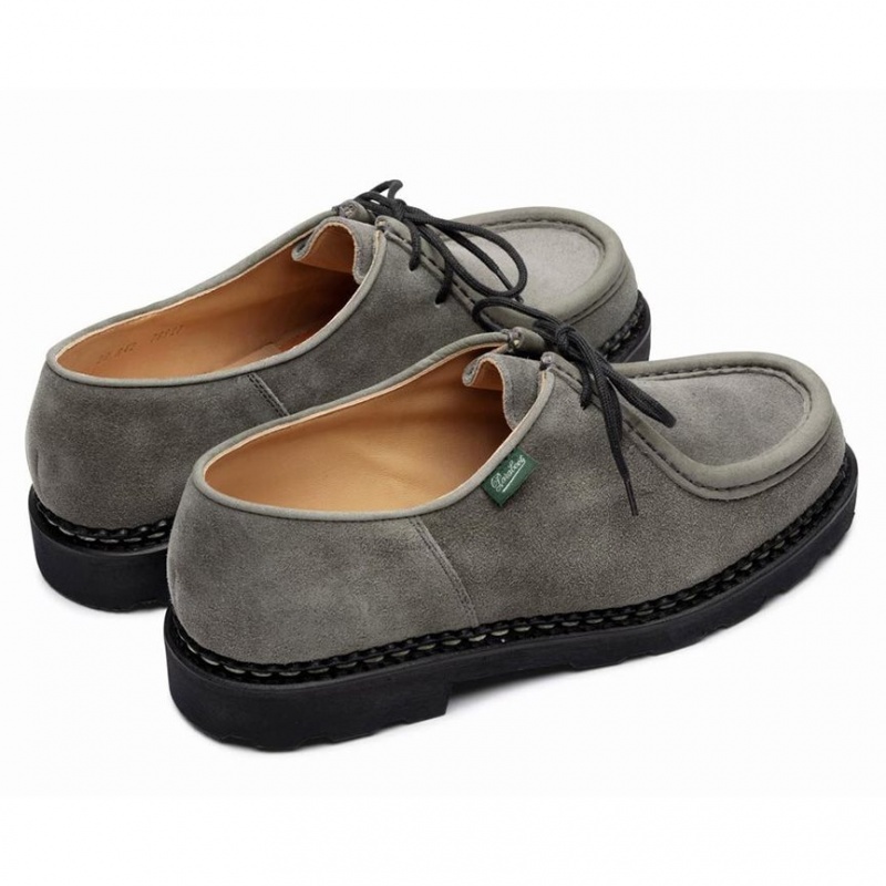 Men's Paraboot Michael Derby Shoes Grey | FJCG-90845