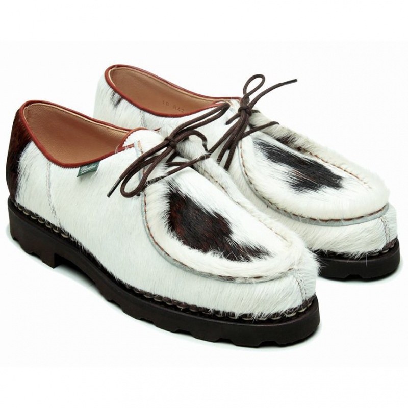 Men's Paraboot Michael Derby Shoes White | DPEL-17320