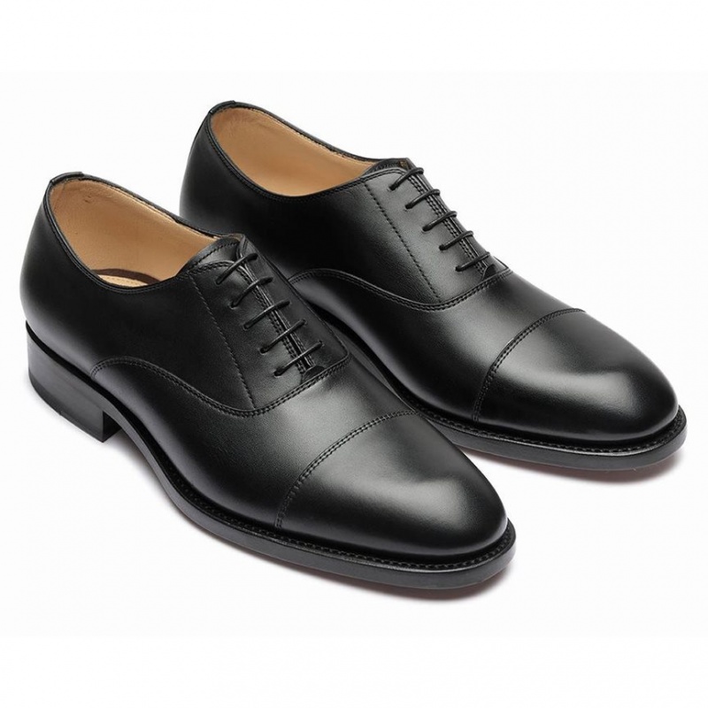 Men's Paraboot Montaigne Gy Oxfords Shoes Black | VDJX-73146