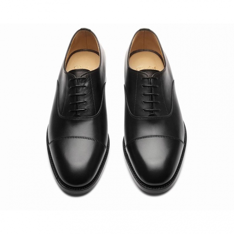 Men's Paraboot Montaigne Gy Oxfords Shoes Black | VDJX-73146