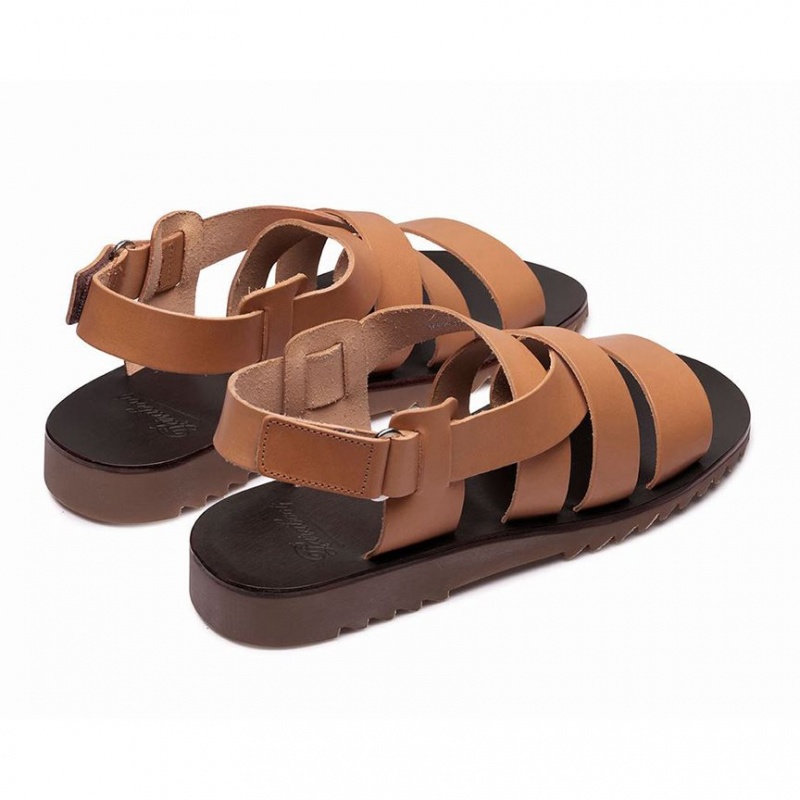 Men's Paraboot Noumea Sandals Brown | HGCR-75046