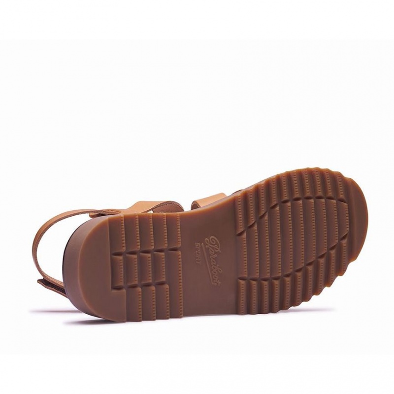 Men's Paraboot Noumea Sandals Brown | HGCR-75046