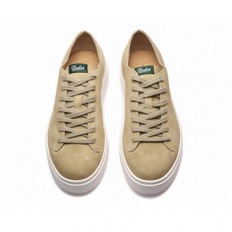 Men's Paraboot Nova Sneakers Khaki | WMPH-41690